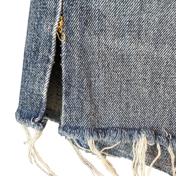 Agolde Shorts | Agolde Parker Ultra High-Rise Denim Shorts Distressed Sz. 27 - Picture 8 of 9